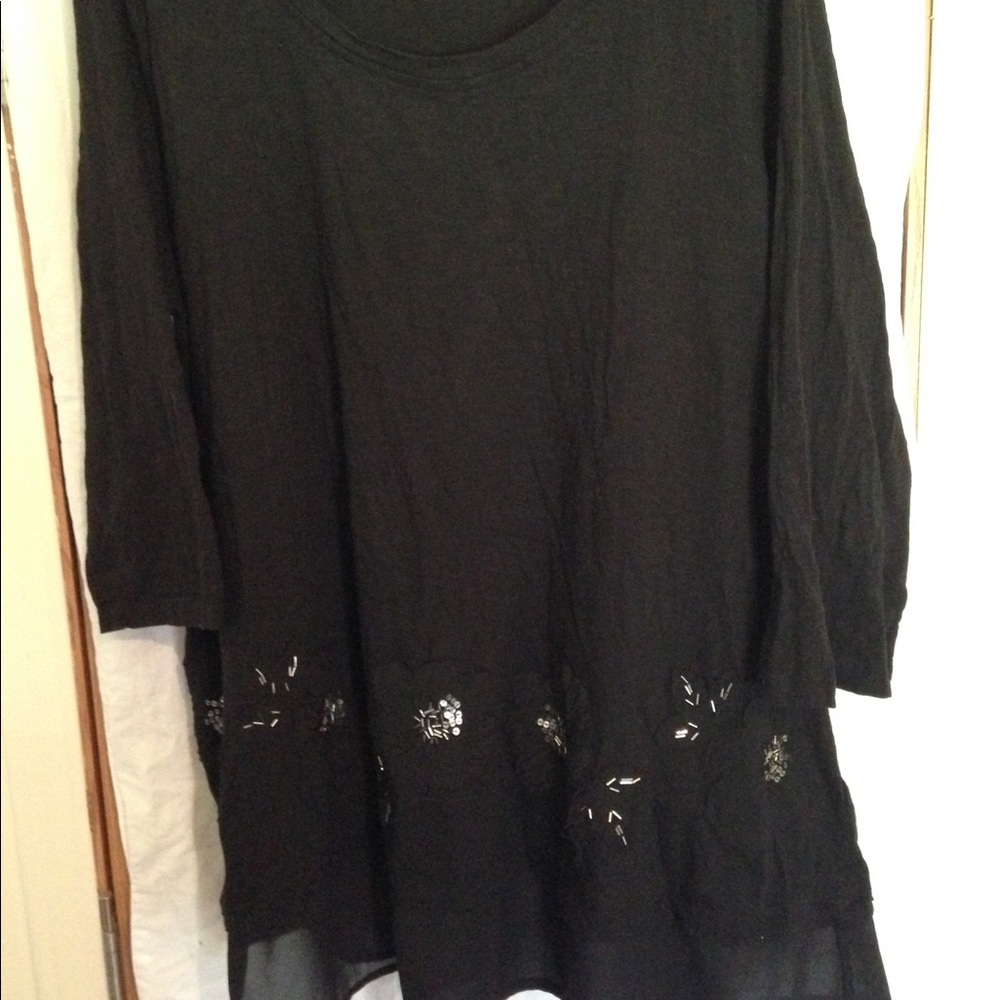 XL black dressy shirt